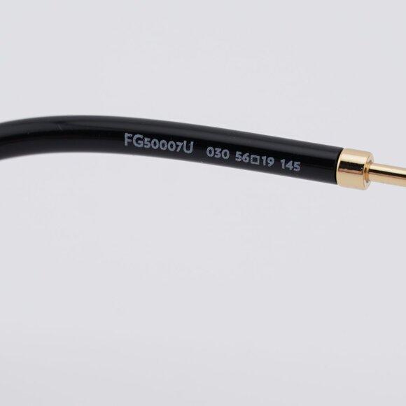 Fred FG50007U 030 Eyeglasses Gold 56mm Rectangle Frame - Picture 5 of 9